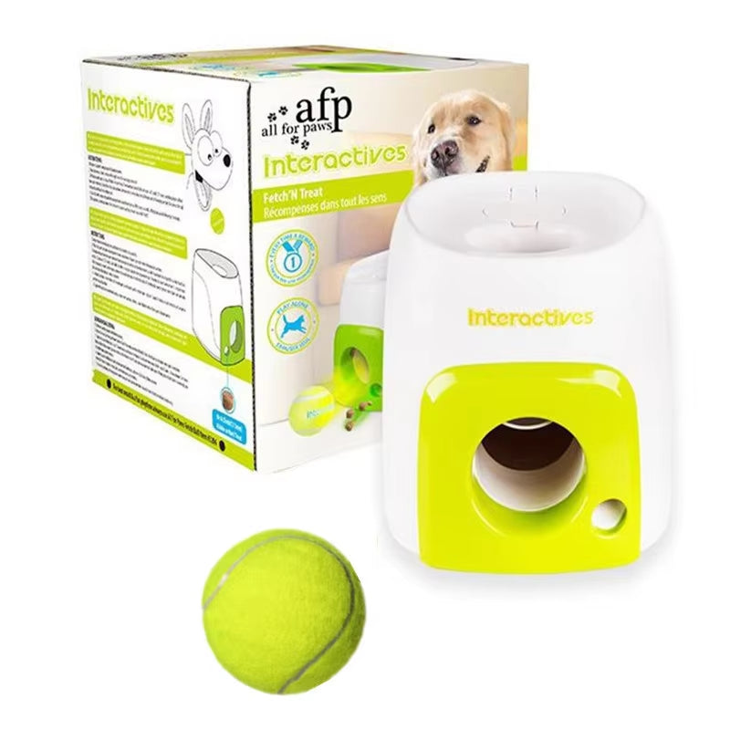 New Pet Toy Tennis Launcher Dog Automatic Toy Reward Machine Intelligent Feeder Throwing Machine Pet Ball Throwing Machine