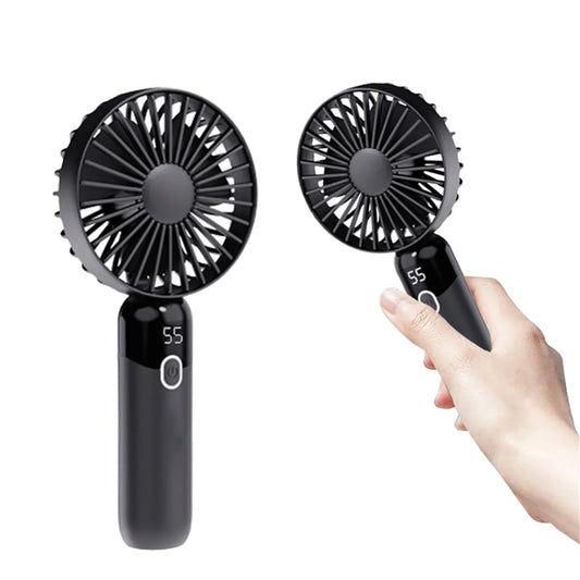 USB Rechargeable Mini Portable Fan, 6 Speeds, Lightweight Handheld Fan, Perfect for the Office, Outdoors, Travel and Camping